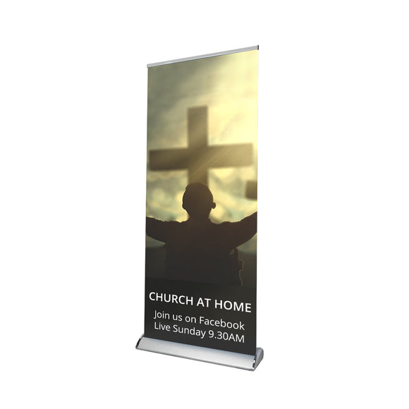 Church Covid -19 Retractable Banner - 01