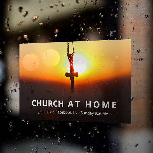 COVID-19 Church Window Decals / Sticker  - 02
