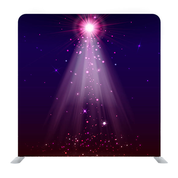 Colourful Glowing Pink SpotLights Media Wall
