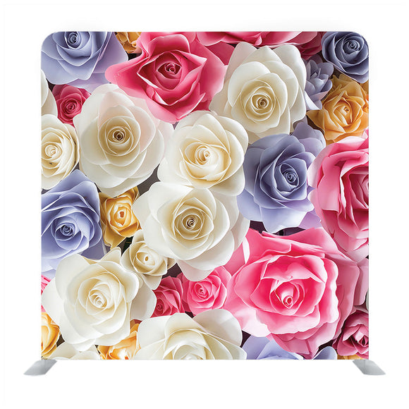 Combined of White And Pink roses Media wall