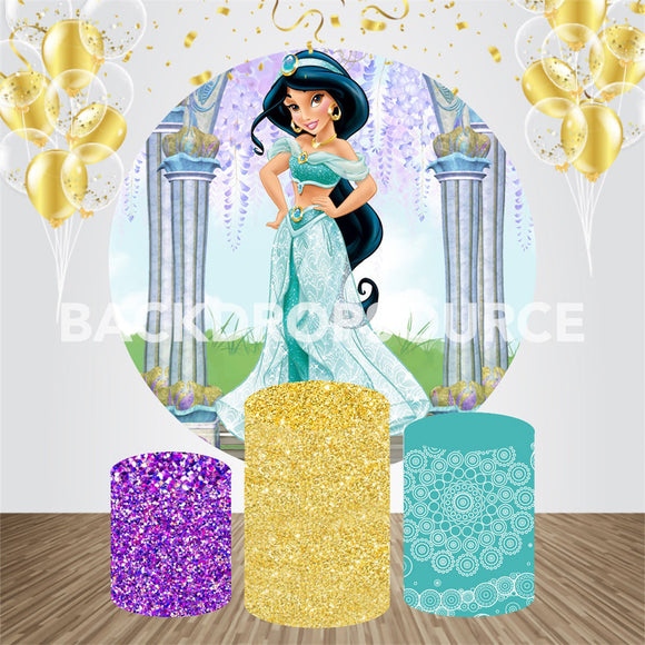 Disney Comic Princess Event Party Round Backdrop Kit