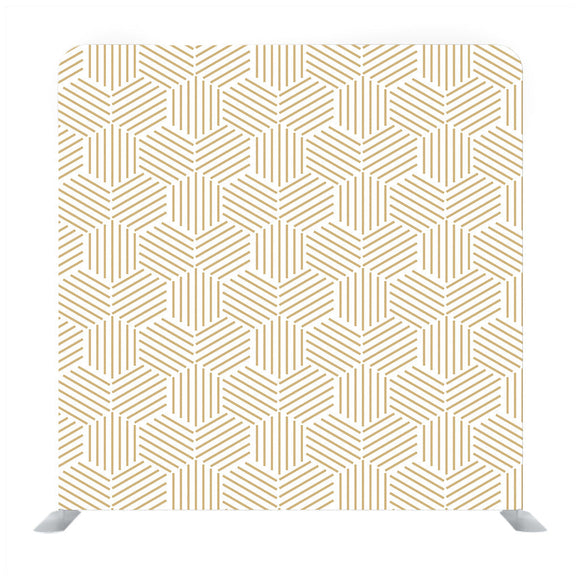 Gold and White Stripped Hexagon Backdrop