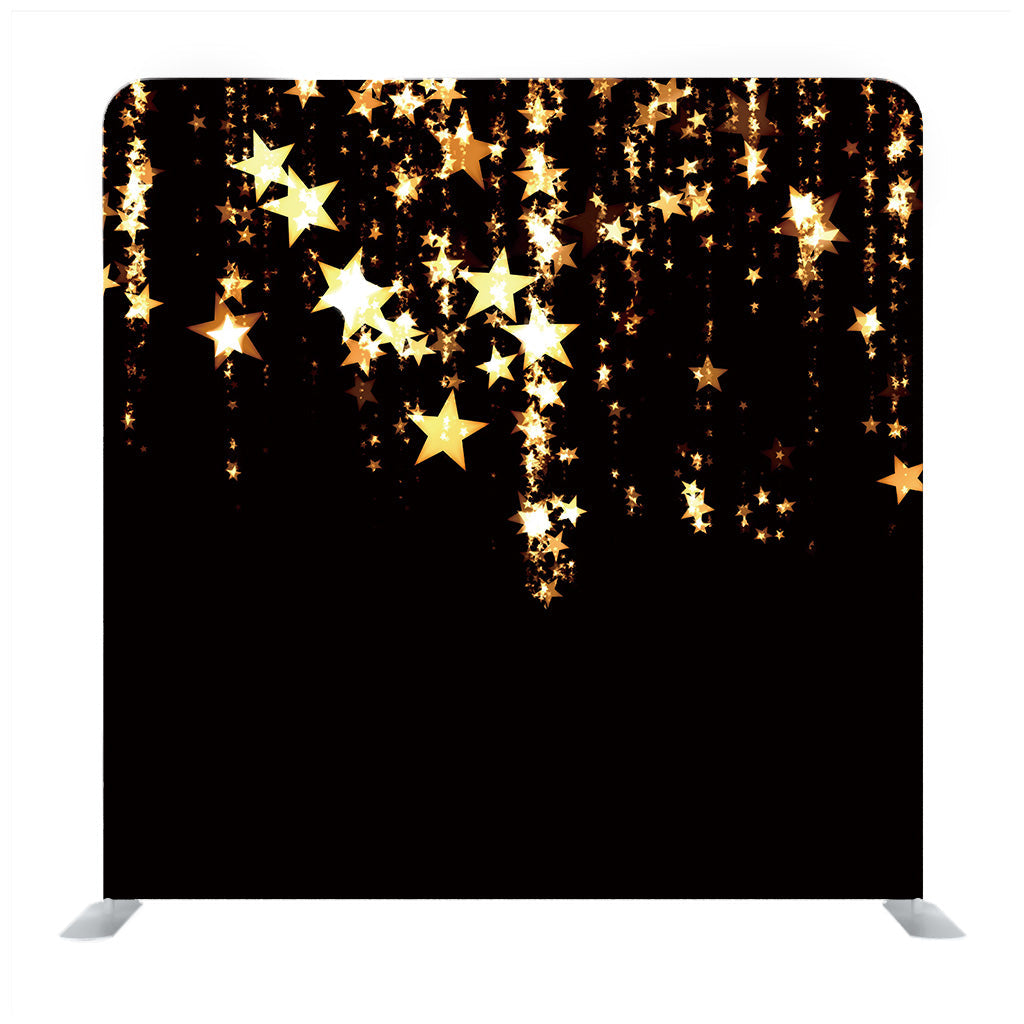 Golden Stars Lights Media Wall