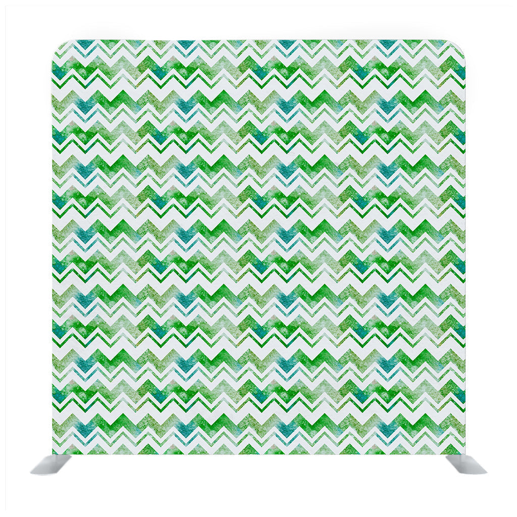 Green And White chevron pattern Backdrop