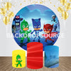 PJ Masks Themed Event Party Round Backdrop Kit