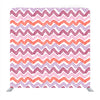 Pink and white watercolor background in chevron pattern Media wall
