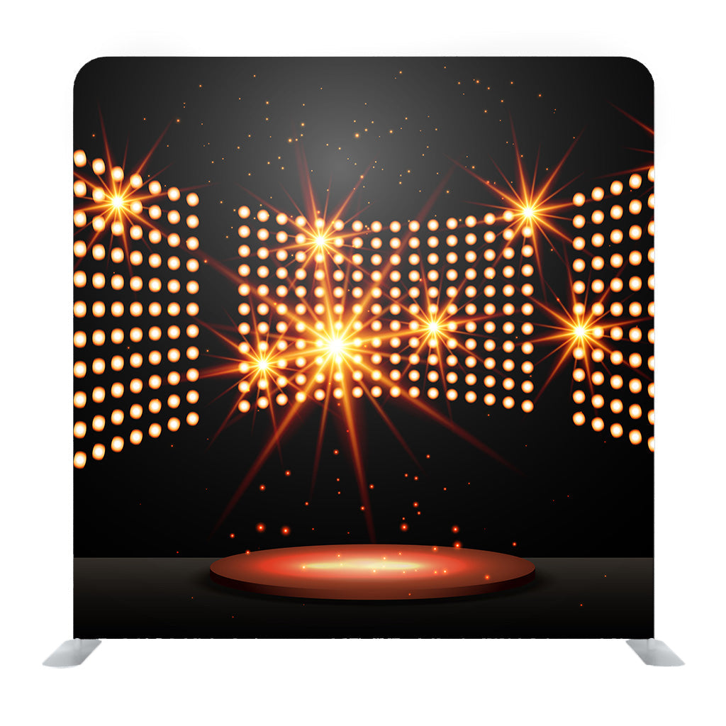 Podium With Lights And Shining Stars Media Wall