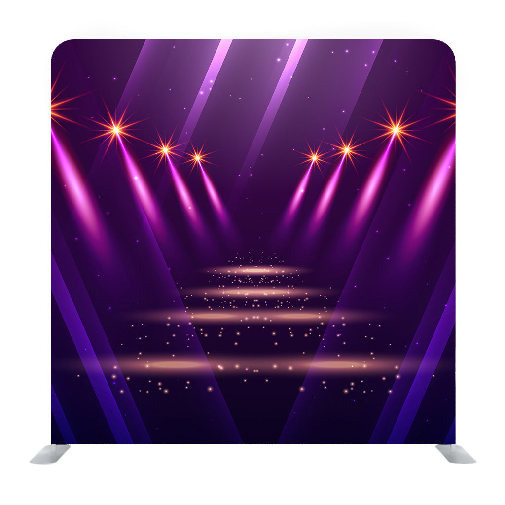 Purple Spotlight Stage Media Wall
