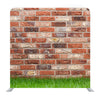 Red Concreate with grass Media wall