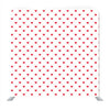 Red Heart Pattern With White Background Media wall