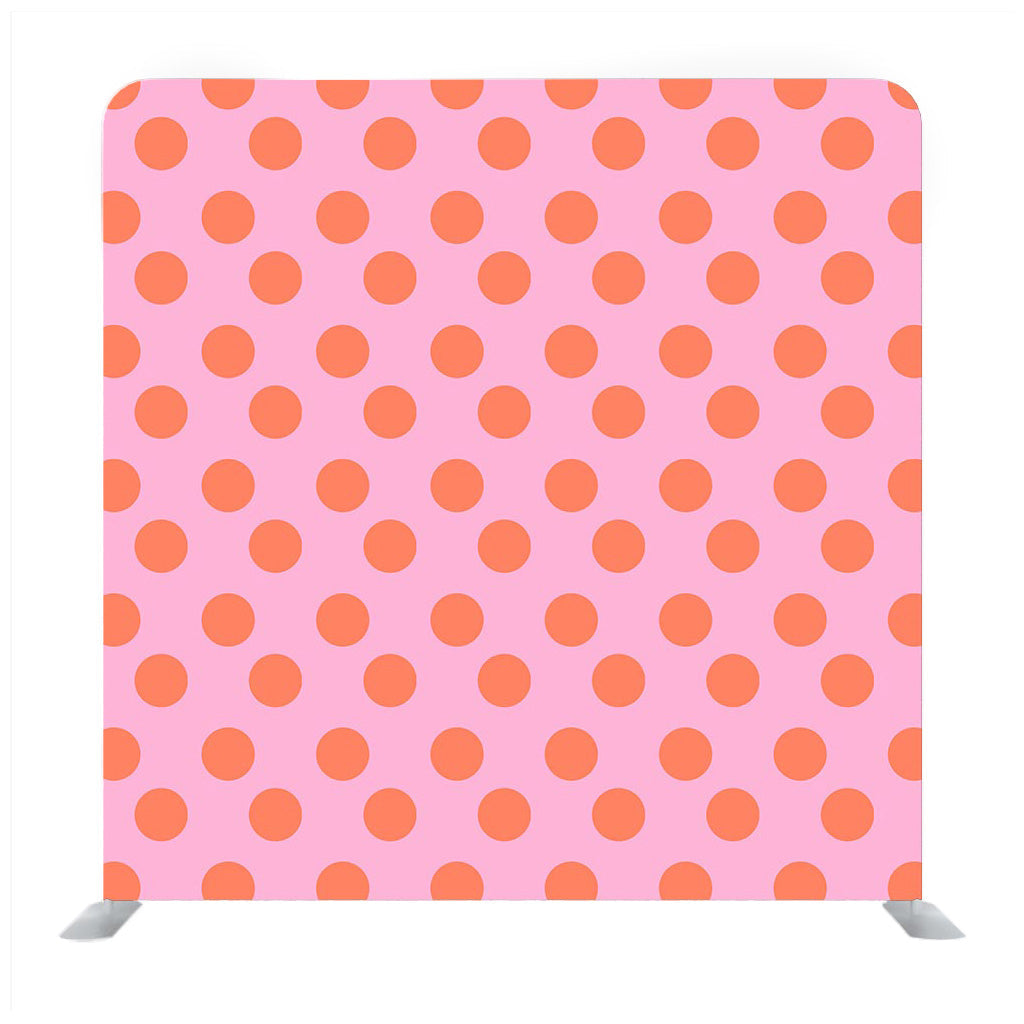 Red dot pattern with baby pink background pattern Media wall