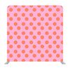 Red dot pattern with baby pink background pattern Media wall