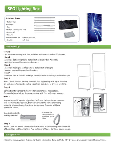 SEG Fabric LED Light Box - 7.9ft x 8.2ft