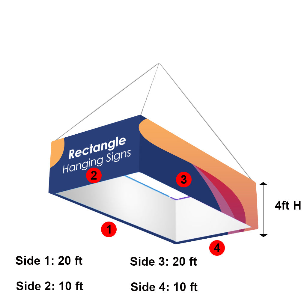 Sky Tube Rechteck Hängebanner