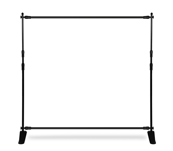 STOFFHINTERGRUND MEDIENWAND MIT EINSTELLBAREM STÄNDER