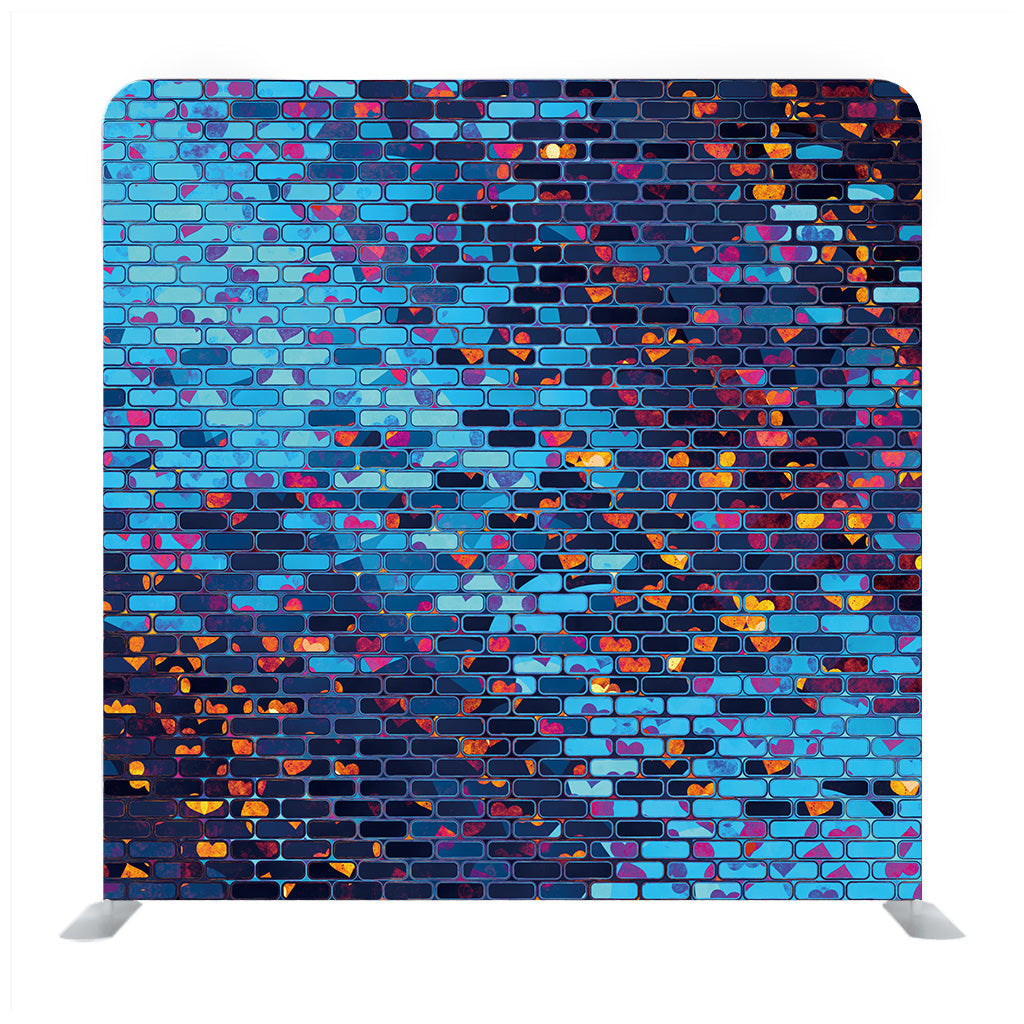 The pattern of colored spots and streaks of paint Media wall