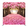 The Romantic Tunnel Of Pink Flower Trees Media Wall