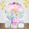 Unicorn Event Party Round Backdrop Kit