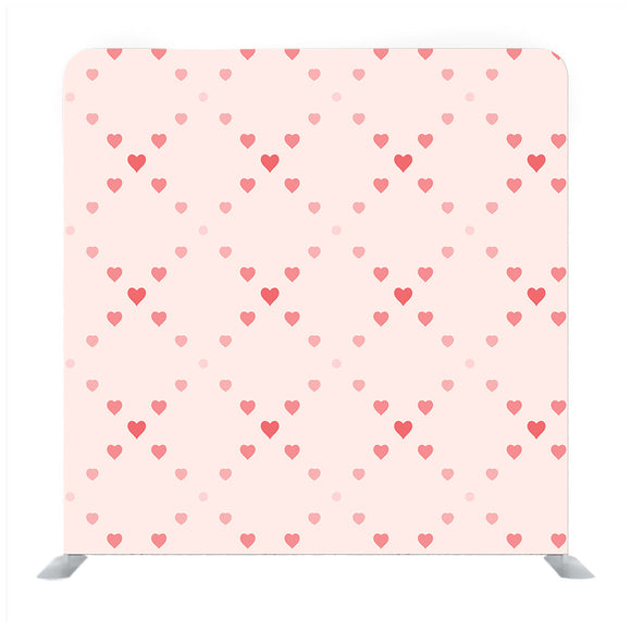 Valentine day pink hearts pattern on pink rose Media wall