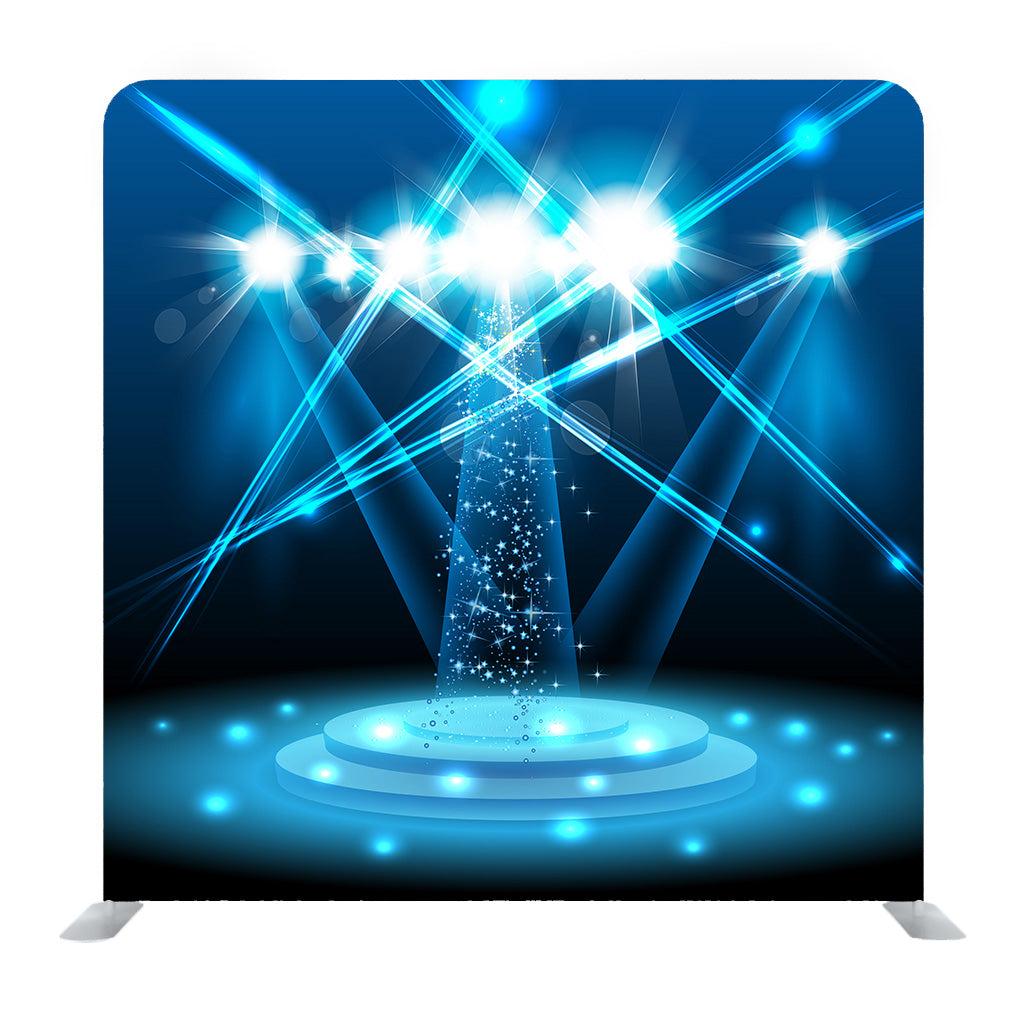 Vector Blue Light Stage Media Wall