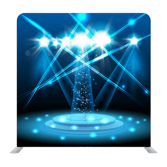 Vector Blue Light Stage Media Wall
