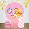 Wennie The Pooh Event Party Round Backdrop Kit