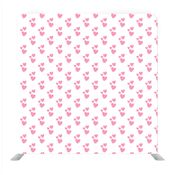 White Background With Pink Heart Media wall