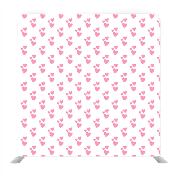 White Background With Pink Heart Media wall