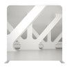White Diagonal Elements Media Wall