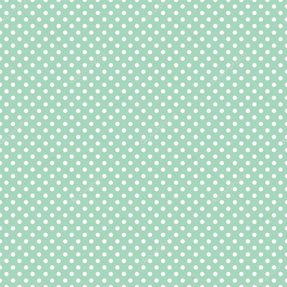 Mini Polka Dots on Mint Green Print Photography Backdrop