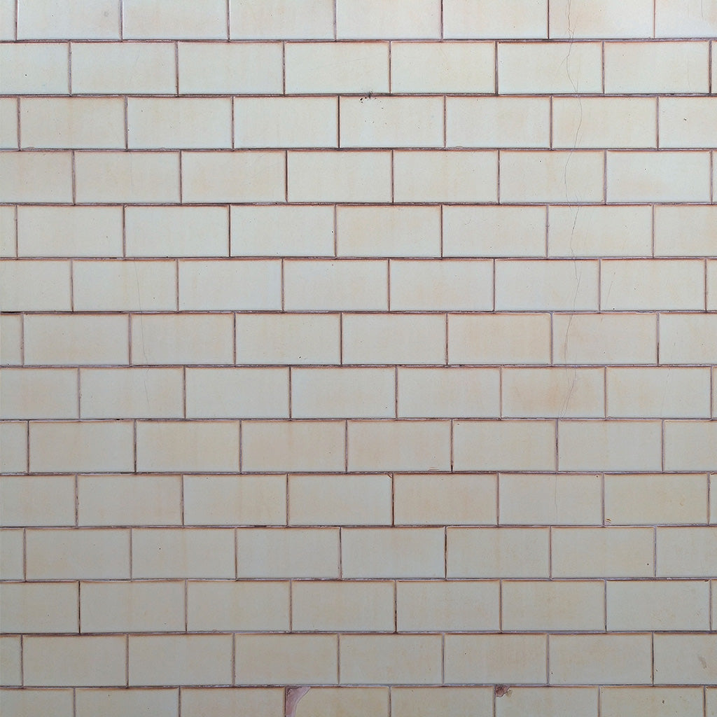 Old Ceramic Tile Wall Background at Underground Train Station