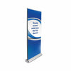 Roll-Up-Banner mit doppeltem Bildschirm und breiter Basis