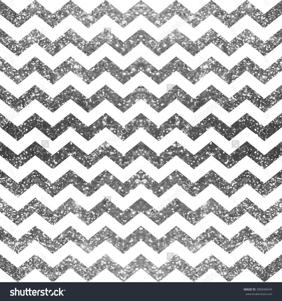 Silver and White Glitter Pattern Print Photography Backdrop