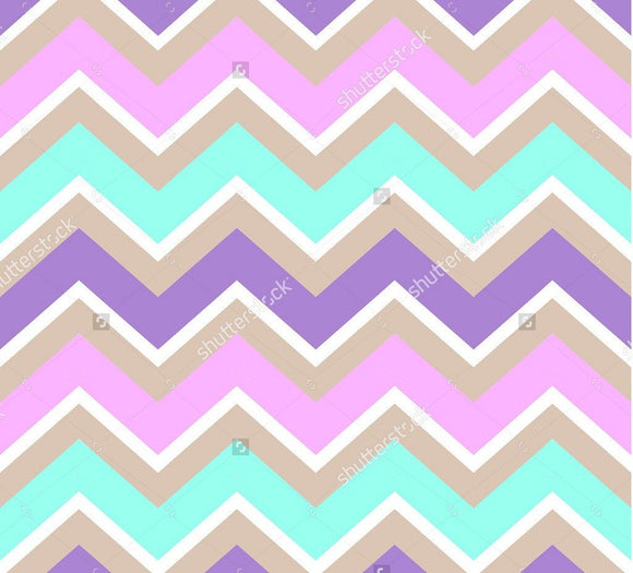 Turquoise White Purple Pink Cream Indelible Print Fabric Backdrop